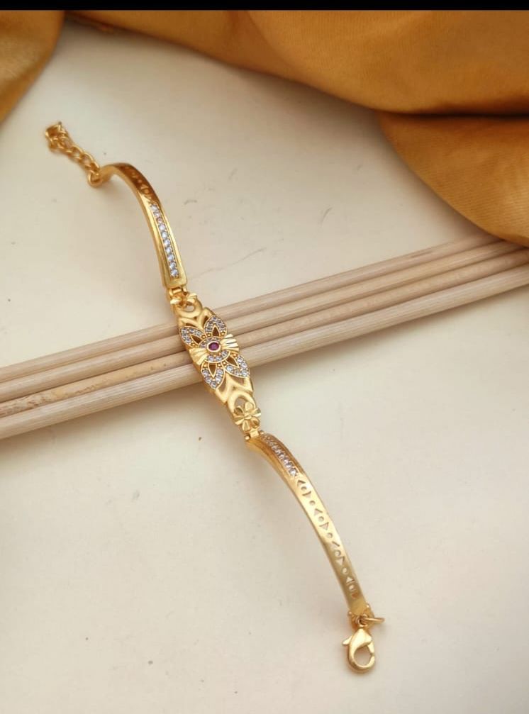 premium A.D MICRO GOLD adjustable bracelet